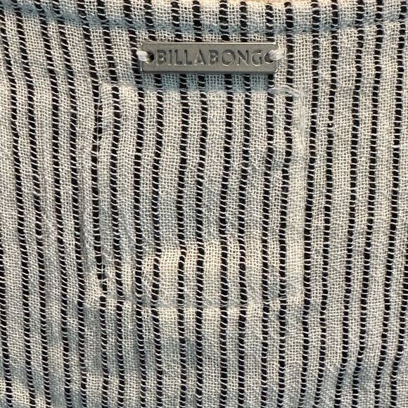 Billabong Women's Blue Skies Striped Cover Up Dress New! - Picture 9 of 11